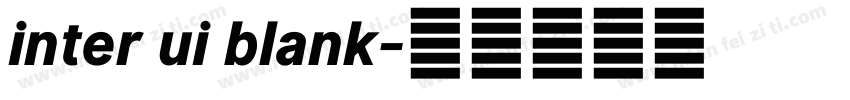 inter ui blank字体转换
